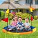 40" Indoor Outdoor Flying Saucer Tree Swing with Hanging Strap - 40"Dia