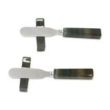 Novica Handmade Fresh Green Deli Agate Spreader Knives And Rests (Pair)