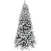 Fraser Hill Farm 7.5-Ft. Flocked Silverton Fir Christmas Tree