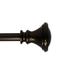 Scarlette Adjustable Single Curtain Rod 48" to 84"-Bronze