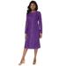 Plus Size Women's Lace Shift Dress by Jessica London in Purple Orchid (Size 34)