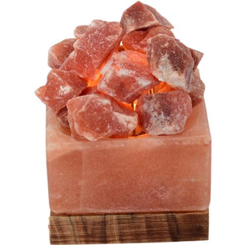 HIMALAYA SALT DREAMS Salzkristall-Tischlampe Salzkristallschale, E14, 1 St., Warmweiß, Handgefertigt aus Salzkristall - jeder Stein ein Unikat, H: ca.10 cm orange Leuchten Gemütliches Schlafzimmer