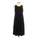 Final Touch Casual Dress - A-Line: Black Solid Dresses - Women's Size Small