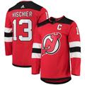 Adidas Nico Hischier Red New Jersey Devils Home Primegreen Authentic Player Jersey für Herren