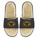 Men's ISlide Black/Tan Boston Bruins Faux Fur Slide Sandals