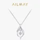 Ailmay925 collier pendentif en forme de goutte d'eau pour femmes en argent Sterling éblouissant