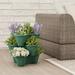 Set of 3 Stacking Planter Tower - 3-Tier Space Saving Flower Pots by Pure Garden - 13.5 x 10.75 x 4.75