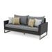 Milo Sunbrella Outdoor Patio Espresso 78 Inches Sofa