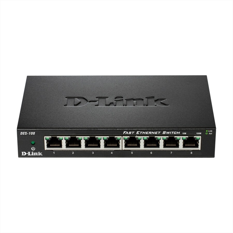 D-Link DES-108/E, 8 Pt. 10/100 Switch Image