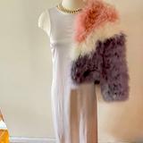 Zara Dresses | Asymmetrical Off White Satin Dress | Color: White | Size: S