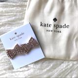Kate Spade Jewelry | Kate Spade Sparkling Bow Earrings Rose Gold Nwt | Color: Gold | Size: Os