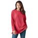 Plus Size Women's Sherpa Sweatshirt by Woman Within in Classic Red (Size 4X)