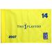 PGA TOUR Event-Used #14 Yellow Pin Flag from THE PLAYERS on May 10th to 13th 2007