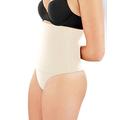 Maidenform Women's High Waist Thong Tame Your Tummy, Nude 1/Transparent, M