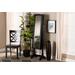 Baxton Studio Madigan Modern and Contemporary Black Finished Wood Jewelry Armoire with Mirror - Wholesale Interiors JC465B-BK-BLACK