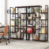 Tall Bookshelf 12 Open Shelves, 6-Tier Industrial Bookcase for Storage