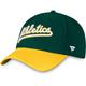 "Casquette Flex Oakland Athletics Core Flex de marque Fanatics pour homme, vert/doré"