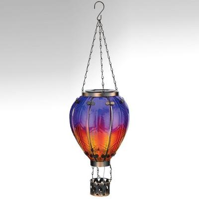 Large Hot Air Balloon Solar Lantern Multi Jewel , Multi Jewel