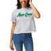 Women's League Collegiate Wear Ash North Texas Mean Green Clothesline Cropped T-Shirt