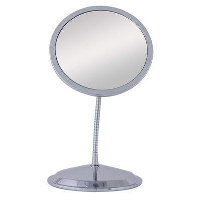 Double Vision™ Gooseneck Vanity/Wall Mount Mirror 10X/5X by Zadro Products Inc. in Silver