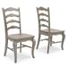 Mountain Lodge Gray Chair, Un-Uph (2 per carton) by Homestyles in Gray