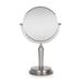 Anaheim 9'' Rotating Countertop Mirror by Zadro Products Inc. in Satin