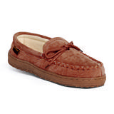 Wide Width Men's Men's Cloth Moccasin by Old Friend Footwear in Chestnut (Size 14 W)