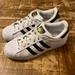 Adidas Shoes | Adidas Womens Superstar C77153 White Low Top Lace Up Classic Sneakers Shoes 6.5m | Color: Black/White | Size: 6.5