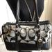 Coach Bags | Coach Signature Fabric Black /Gray Satchel Bag | Color: Black/Silver | Size: See Pics