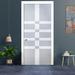 Barn Door - Glass-Door.us Sliding Glass Barn Door w/ Installation Hardware Kit Glass in White | 80 H x 36 W x 0.4 D in | Wayfair PSGD-GH-0038-O-24