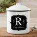 Personalization Mall Buffalo Check Kitchen Canister Metal in White | 4.5 H x 4.12 W x 4.12 D in | Wayfair 31295-M