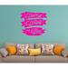 Trinx Decorative Wall Decal Vinyl in Pink | 23 H x 27 W in | Wayfair 297D74C0E3174BA59D15828875F4DE8E