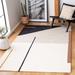 Black/White 84 x 0.41 in Indoor Area Rug - Latitude Run® Delahni Handmade Tufted Wool Ivory Area Rug Wool | 84 W x 0.41 D in | Wayfair