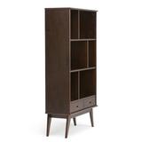 Wade Logan® Kenesaw 64" H x 35" W Solid Wood Standard Bookcase Wood in Brown | 64 H x 35 W x 14 D in | Wayfair 3AXCDRP-13