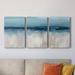 Dovecove High Tide - 3 Piece Wrapped Canvas Painting Set Canvas, Solid Wood in White | 36 H x 72 W x 1 D in | Wayfair