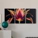 Red Barrel Studio® Red Tulip- Premium Gallery Wrapped Canvas - Ready To Hang Canvas, Solid Wood in Brown | 27 H x 54 W x 1 D in | Wayfair