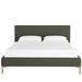 AllModern Rand Velvet Bed Upholstered/Metal in Brown | 37 H x 60 W x 83 D in | Wayfair B7508ED955AD4E05B9955D484D40F544