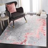 White 36 x 0.9 in Indoor Area Rug - 17 Stories Ernest Oriental Light Gray/Pink Area Rug | 36 W x 0.9 D in | Wayfair