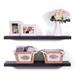 Wade Logan® Ashlay Floating Shelves Set Of 2 Wood in White/Black | 1.6 H x 36 W x 6 D in | Wayfair F9A76B08CC6C459B849A749F7CE21F5E