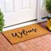 Trinx Canant Cursive Welcome Non-Slip Indoor & Outdoor Door Mat Coir/Plastic | 17" W x 29" L | Wayfair 246A16CE88714A9D99ECCAA90F78A43C