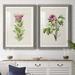 Red Barrel Studio® Pretty Pink Botanicals IV - 2 Piece Picture Frame Print Set Paper in White | 31.5 H x 47 W in | Wayfair
