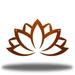 Red Barrel Studio® Posen Lotus Flower Wall Accent Metal in Brown | 4.75 H x 8 W x 0.06 D in | Wayfair 85AE404A1EC5477E8433A62CE32A332D