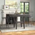 Alcott Hill® Lillydale Square Pub Table Wood in Brown/Gray | 36 H x 45 W x 45 D in | Wayfair BBB4676A81264655A1171A24DFC88EE6