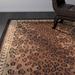 Brown 48 x 0.25 in Area Rug - House of Hampton® Altman Animal Print Hand Knotted Wool Black/Area Rug Wool | 48 W x 0.25 D in | Wayfair