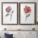 Rosdorf Park Watercolor Floral Contour III Premium Framed Matte - Ready To Hang Paper in Black/Blue/Green | 31.5 H x 43.5 W in | Wayfair