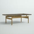 Mercury Row® Malone Coffee Table Wood/Metal in Brown/Gray/Yellow | 17.7 H x 51.2 W x 27.5 D in | Wayfair 91570E818EB74E07BC042FE308E2B91C
