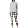 Emporio Armani Women's Pajama Party Set, Checklaurel, L (Pack of 2)