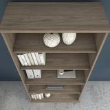 Huckins 73" H x 36" W Bookcase Wood in Brown Laurel Foundry Modern Farmhouse® | 73 H x 36 W x 15.35 D in | Wayfair 1551EBC15E9A41379D174752F3B29D24