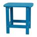 Charlestown All-Weather Poly Resin Wood Adirondack Side Table in Blue [JJ-T14001-BLU-GG] - Flash Furniture JJ-T14001-BLU-GG