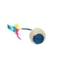 Palline gioco in sisal Karlie con piume e sonaglietti - 1 pz